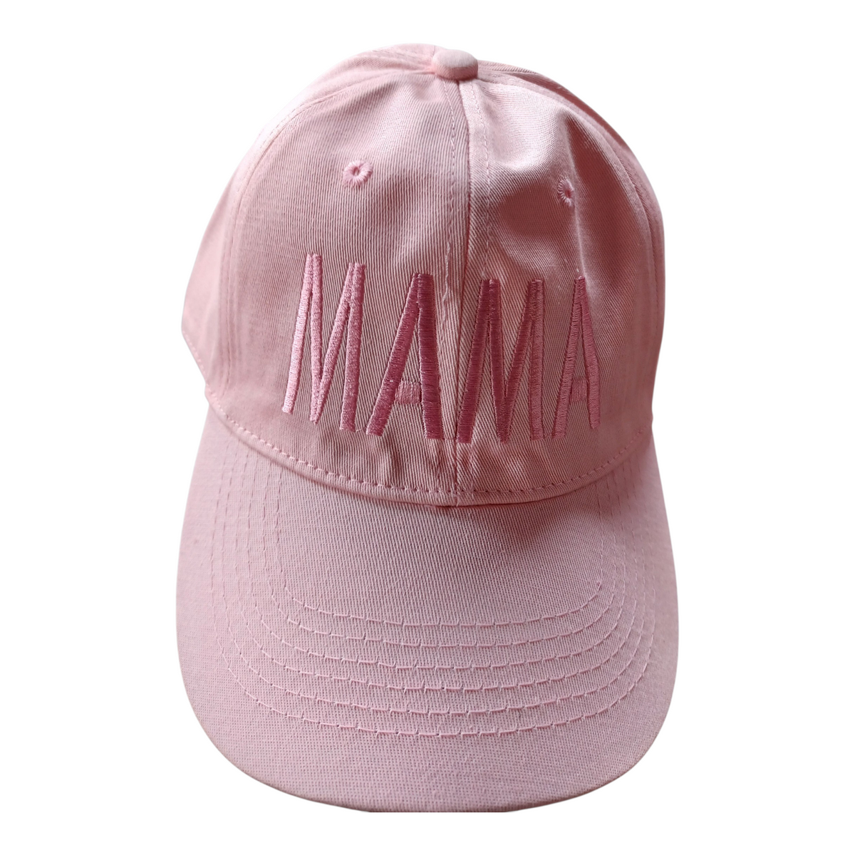 MAMA Cotton Hats in spring colors with adjustable fit and embroidered design made of breathable high-quality cotton