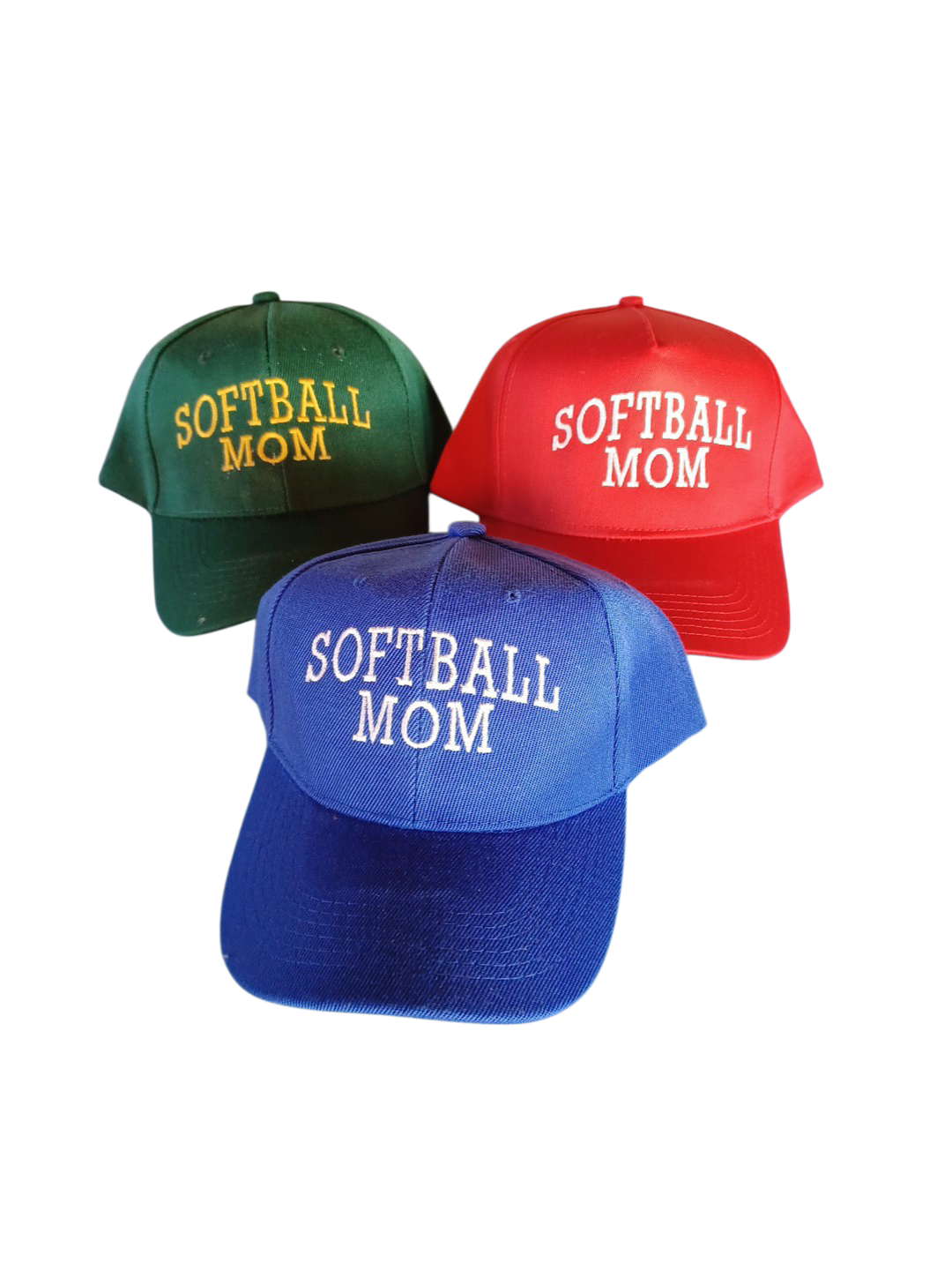 Mom Ball Hats made from 100% cotton for comfort and sun protection, perfect for softball and baseball moms.