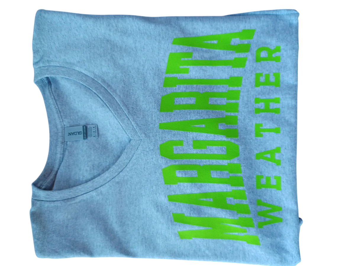 V-neck T-Margarita Weather short sleeve cotton tee shirt for summer